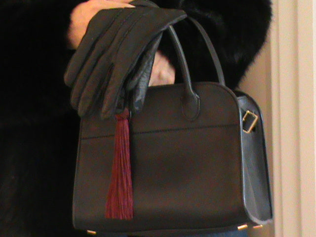 THE ROW Soft Margaux 10 Shoulder Bag In Black