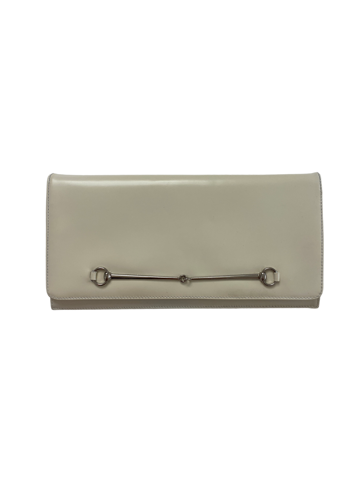 Tom Ford Gucci Cream Horsebit Clutch