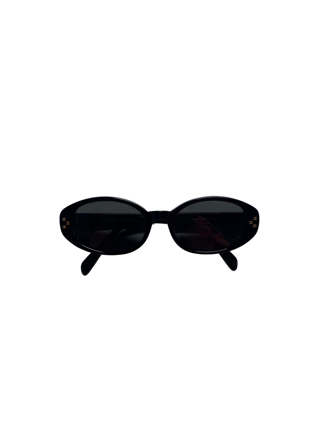 Celine Havana Oval Triomphe Black Sunglasses