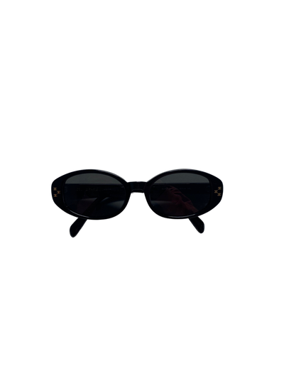 Celine Havana Oval Triomphe Black Sunglasses