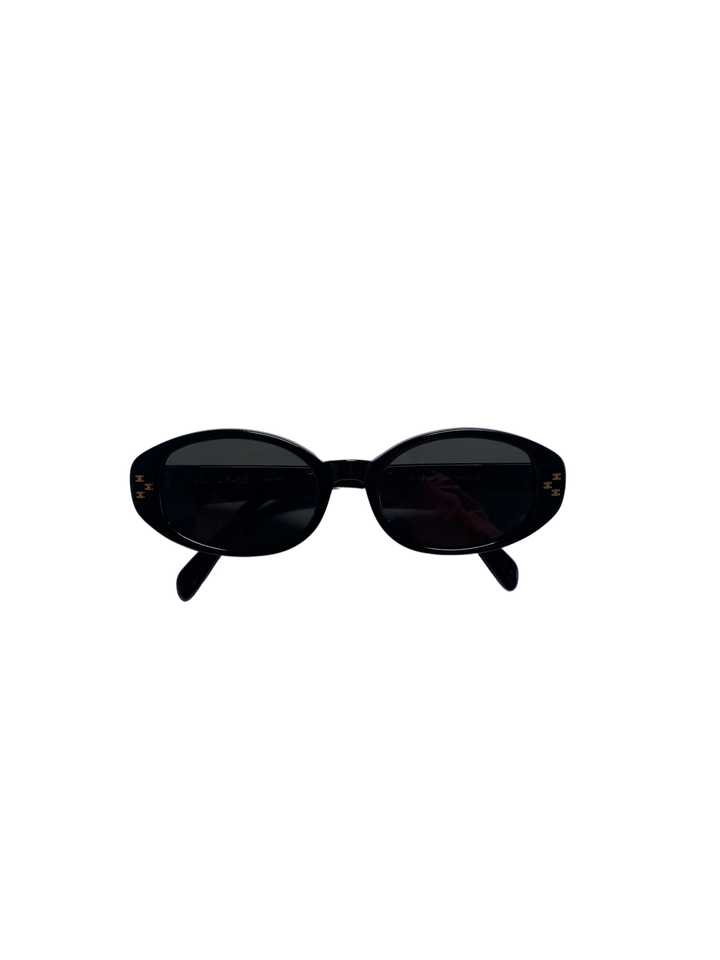 Celine Havana Oval Triomphe Black Sunglasses – The  display picture 1