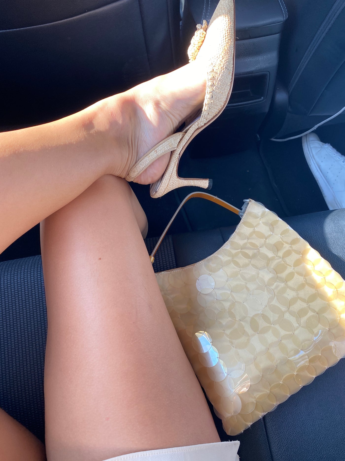 Prada Yellow Sequin Bag