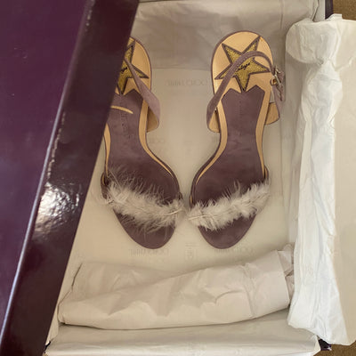 Jimmy Choo 1998 Feather Heels, 37