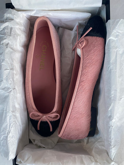 Chanel ponyhair flats, 37