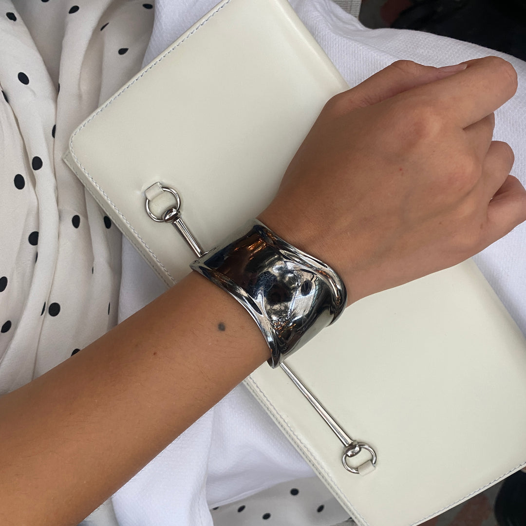 Cuff Elsa Per Elsa Peretti For Tiffany Bone Cuff, Gunmetal – The