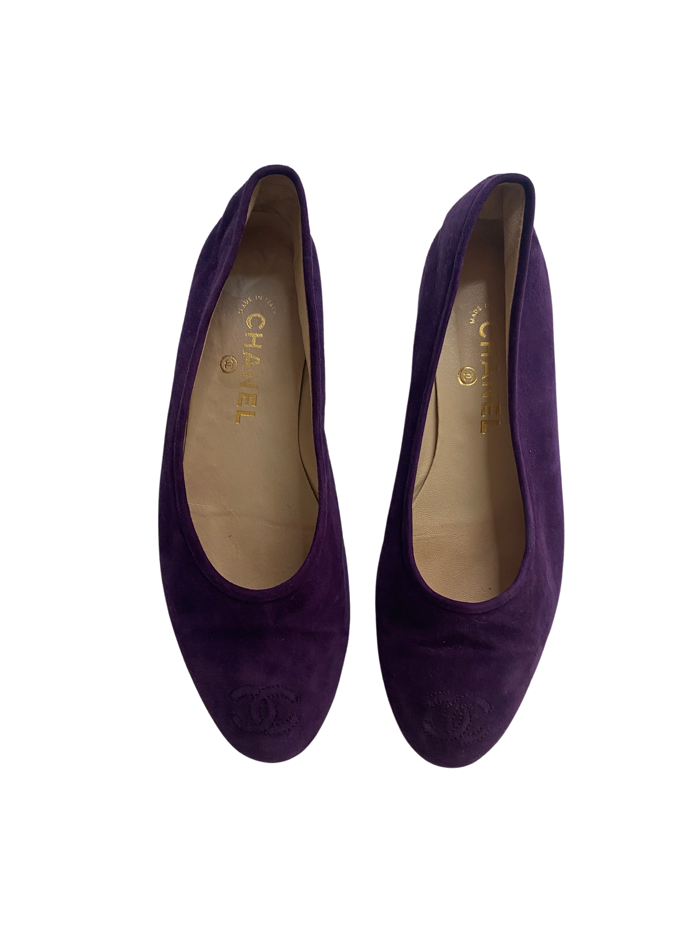 Chanel Royal Purple Flats, 40