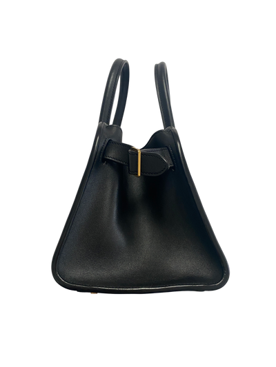 THE ROW Soft Margaux 10 Shoulder Bag In Black