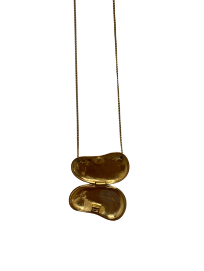 Elsa Peretti for Halston Gold Bean necklace