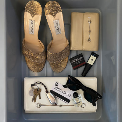 Jimmy Choo Snakeskin Mules, 40