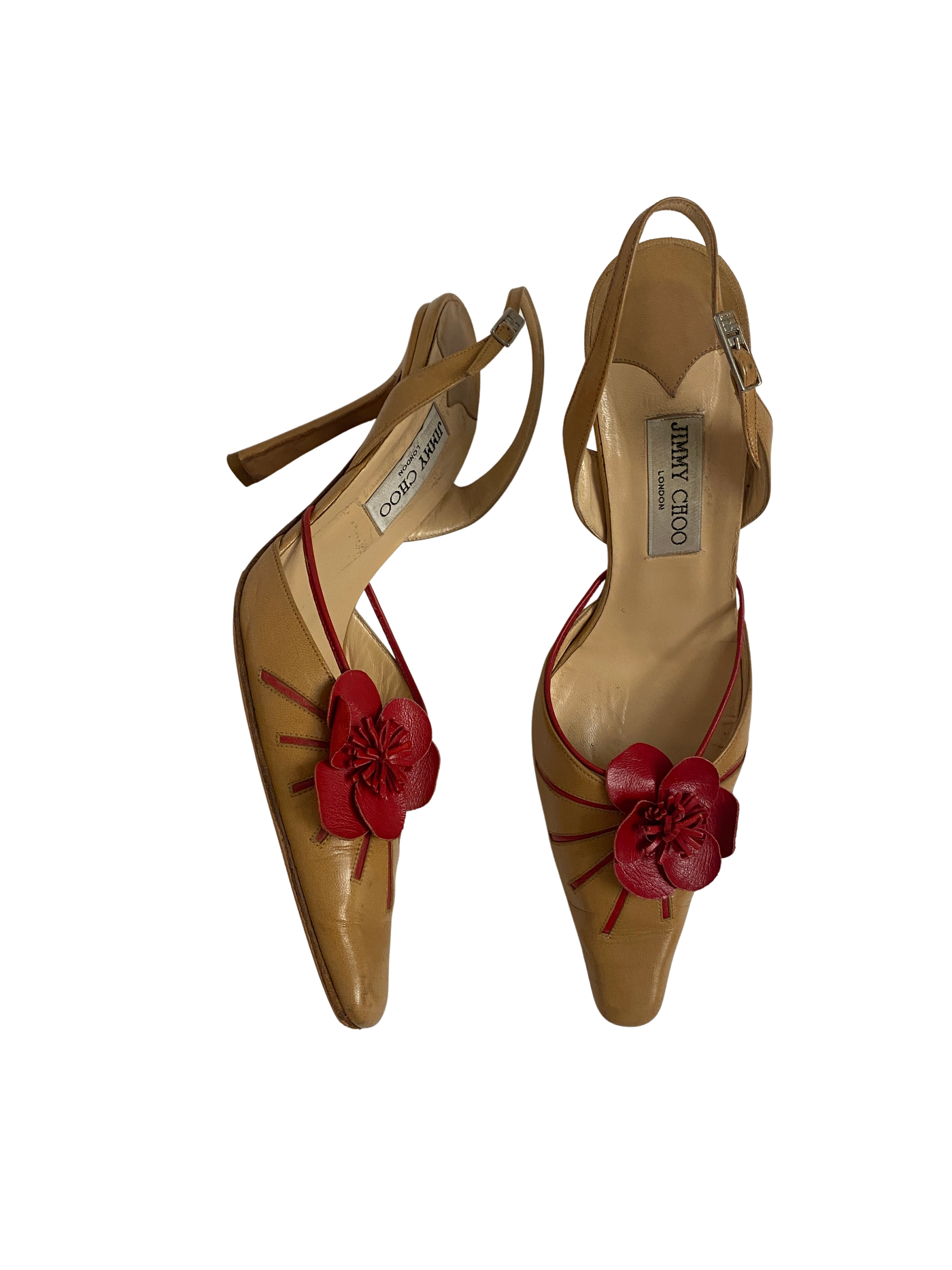Jimmy Choo Flower Slingback Heels