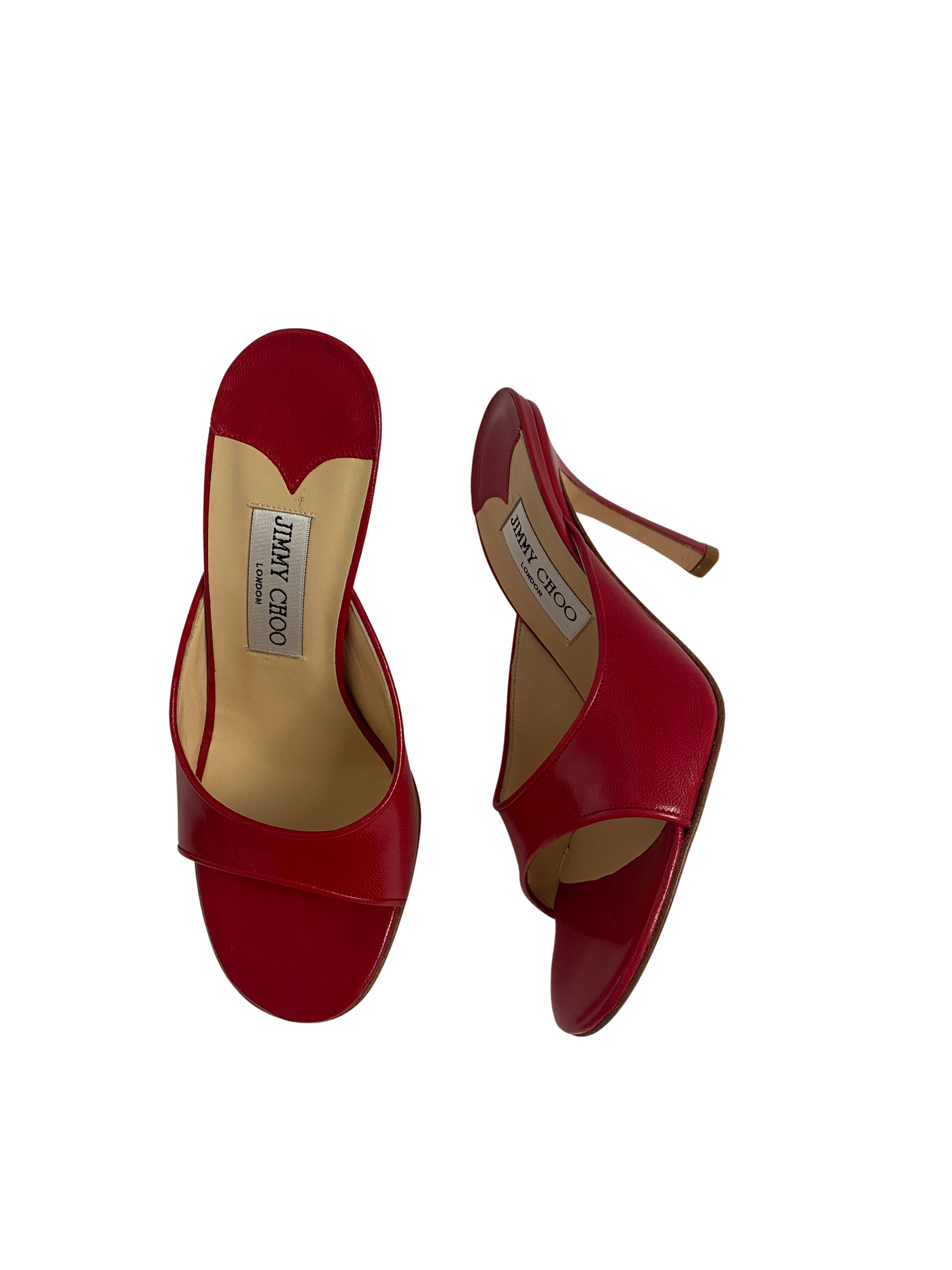 Jimmy Choo Red Mules, 37