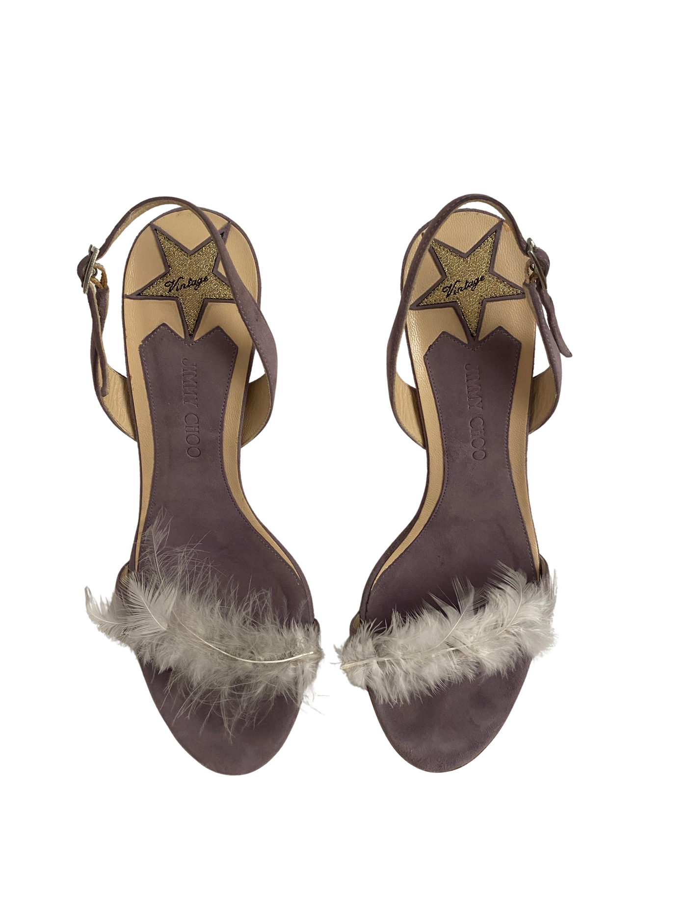 Jimmy Choo 1998 Feather Heels, 37