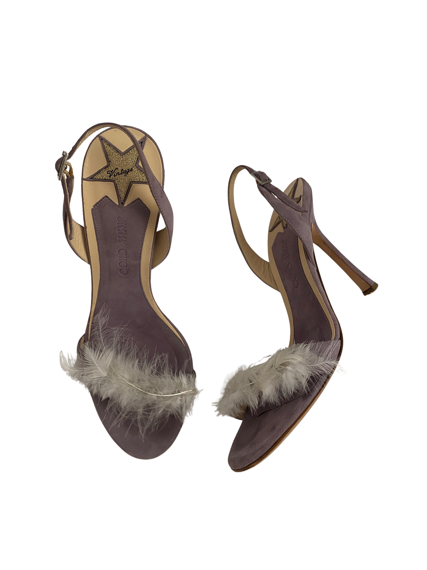 Jimmy Choo 1998 Feather Heels, 37