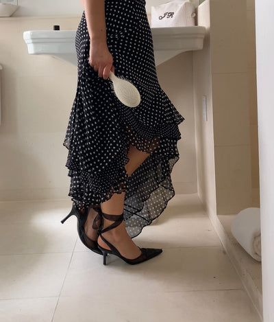 Chanel Leather Slingbacks, 37.5