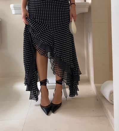 Chanel Leather Slingbacks, 37.5