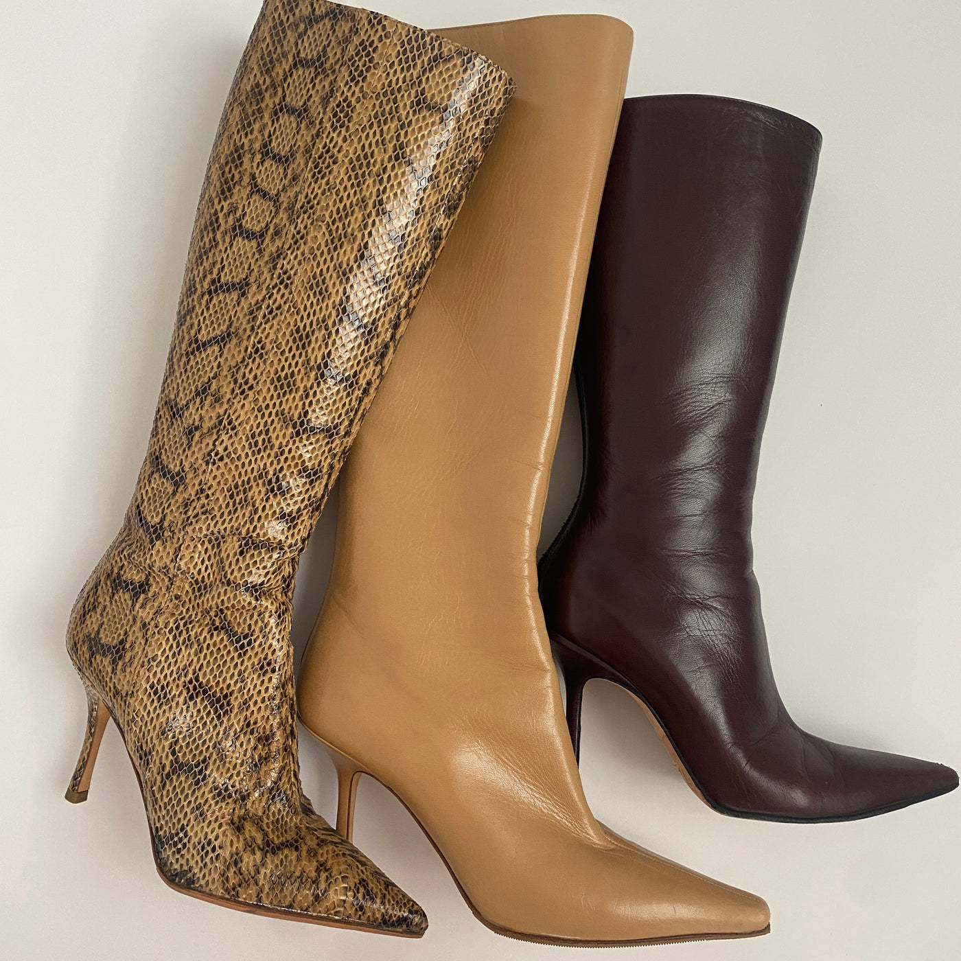 Jimmy Choo Snakeskin Boots, 36.5