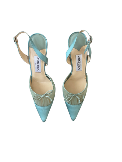 Jimmy Choo Satin Bow Heels