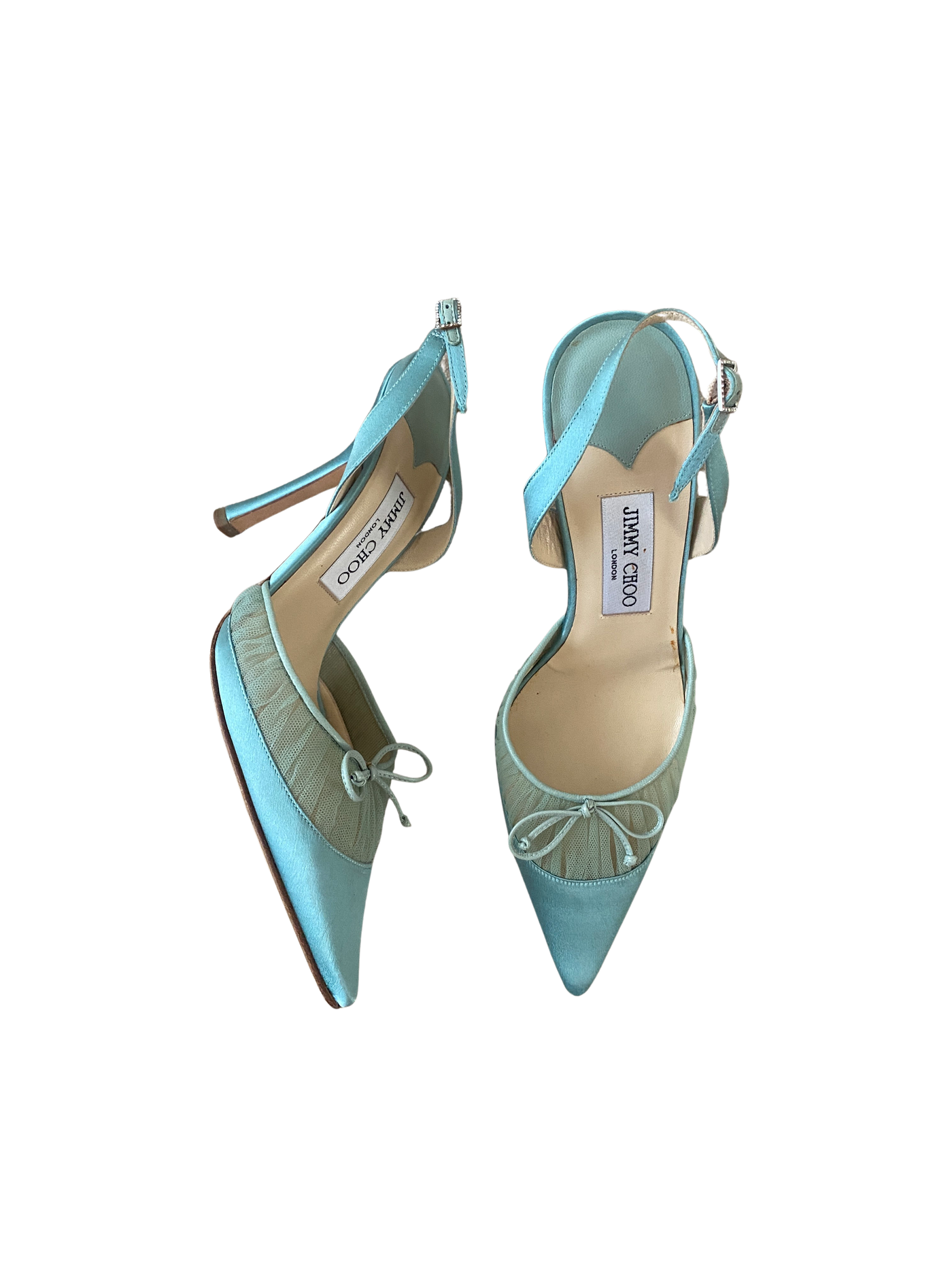 Jimmy Choo Satin Bow Heels