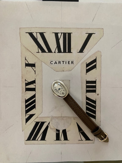 White Gold Mini Cartier Baignoire Watch