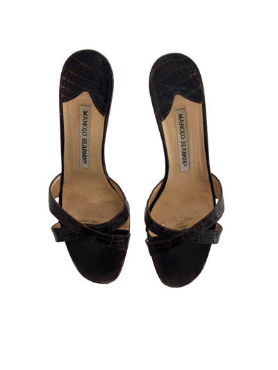 Manolo Croc Mules, 37