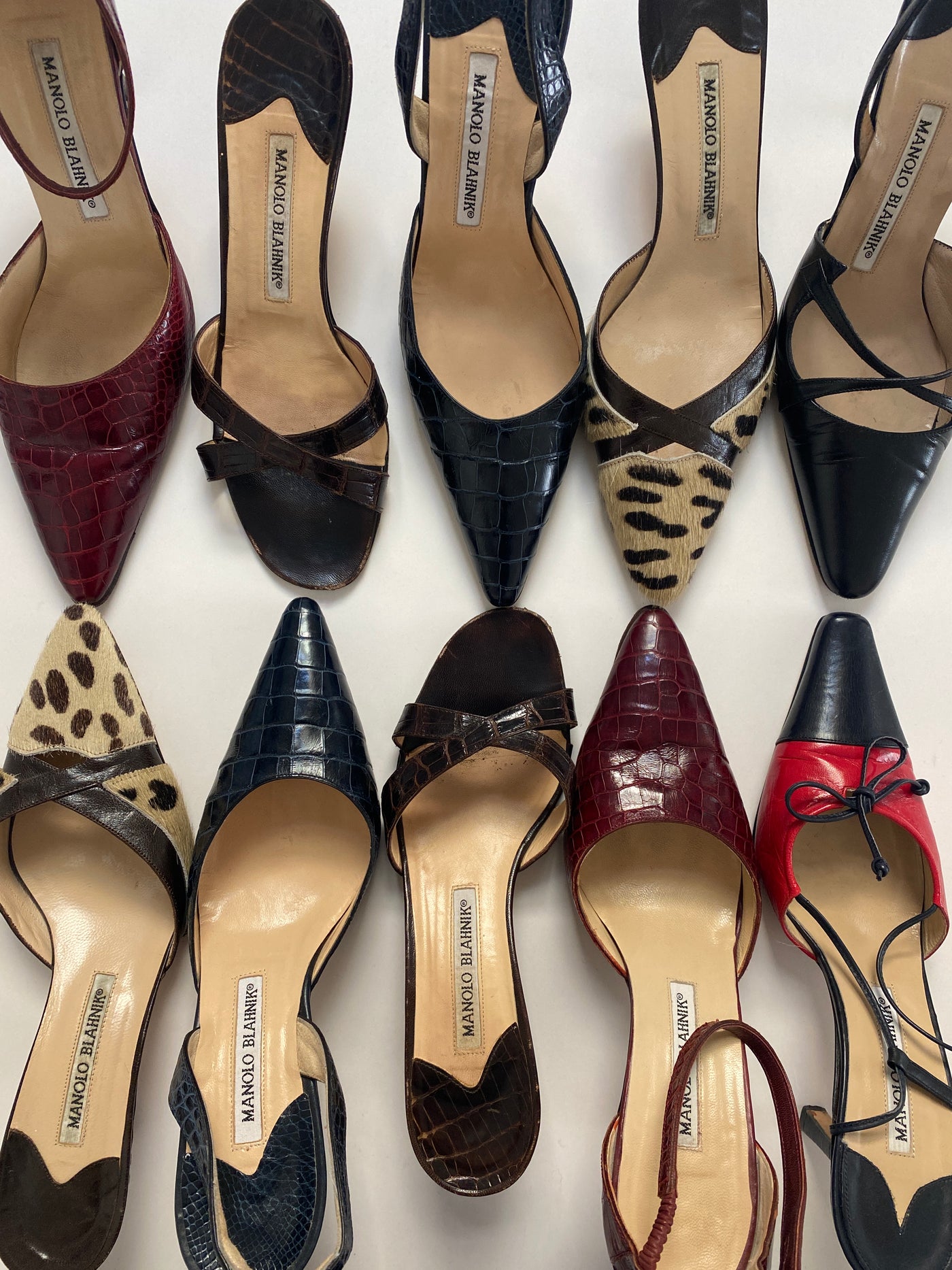 Manolo Croc Mules, 37