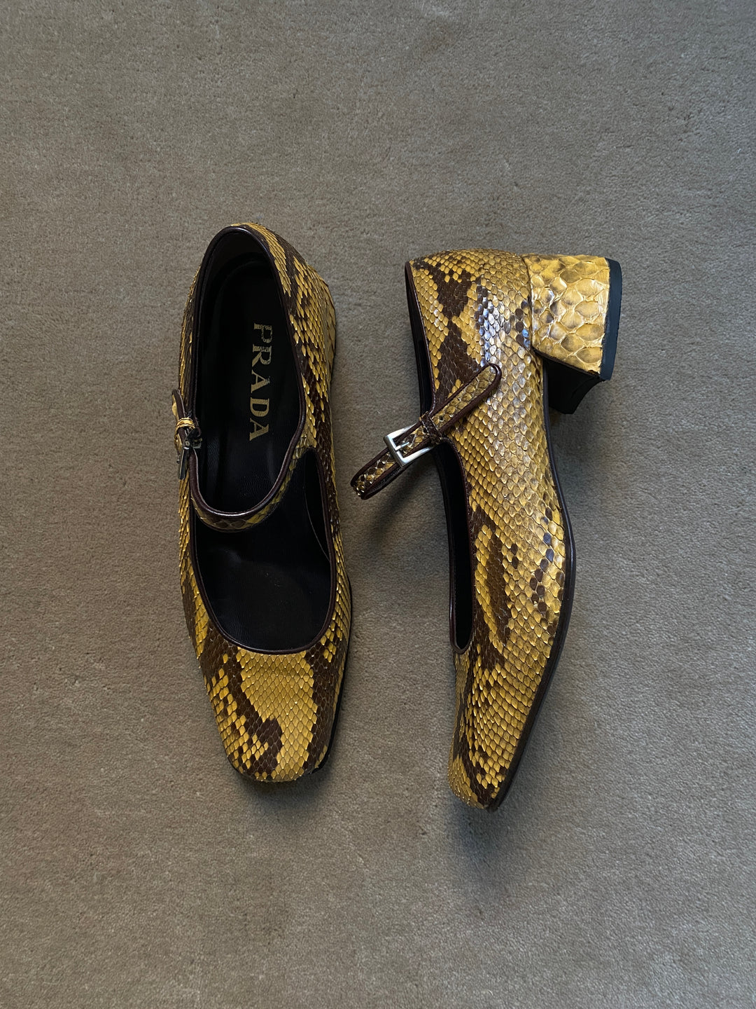 Prada Python Mary Janes 39 The Millennial Decorator