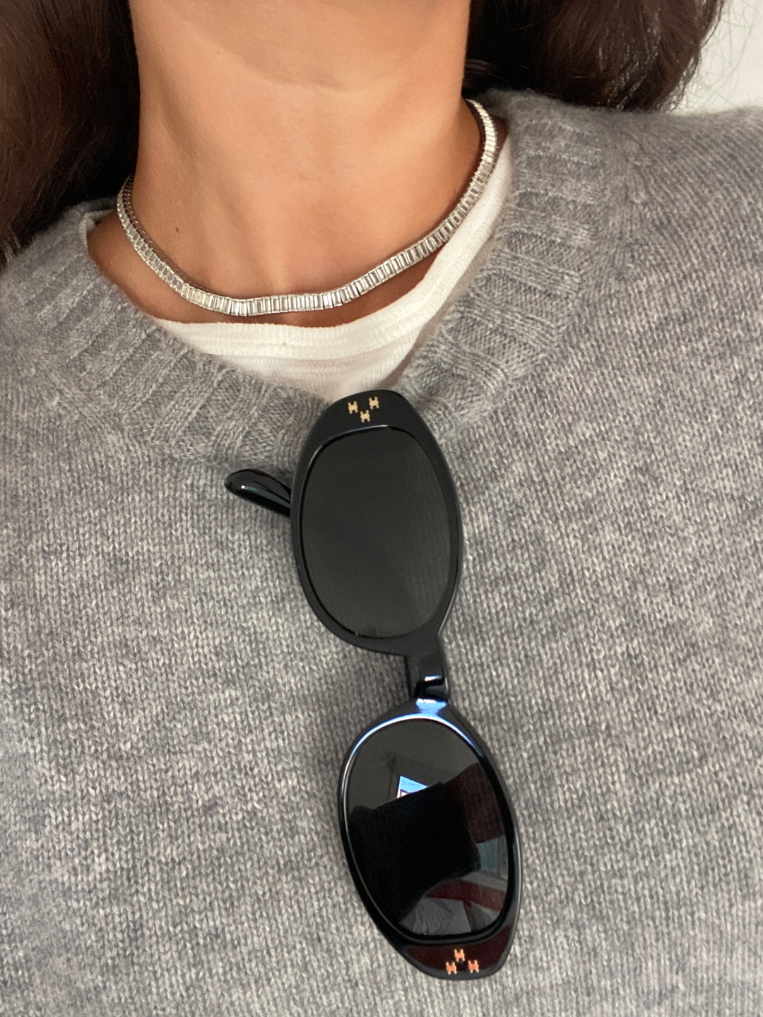 Celine Havana Oval Triomphe Black Sunglasses – The  display picture 3