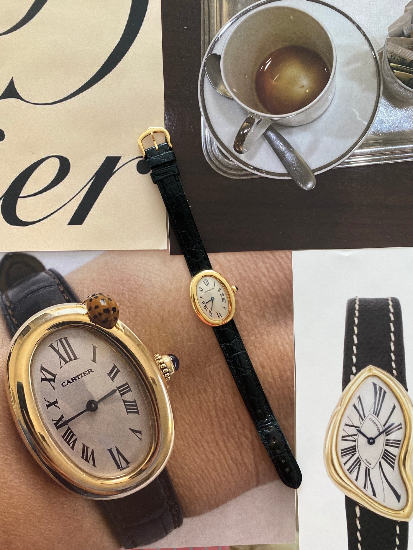 Yellow Gold Cartier Baignoire Watch