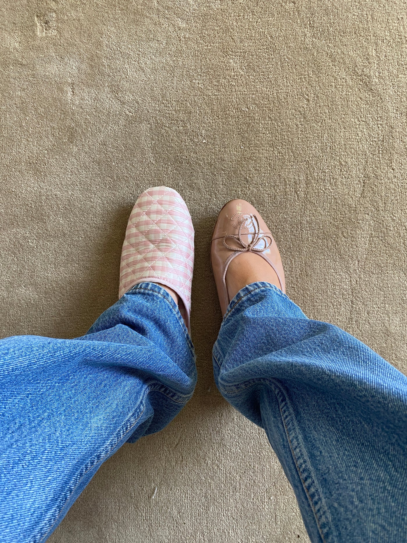 Chanel Pink Patent Flats, 36