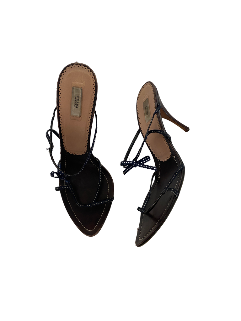 Prada Strappy Bow Heels, 39 – The Millennial Decorator