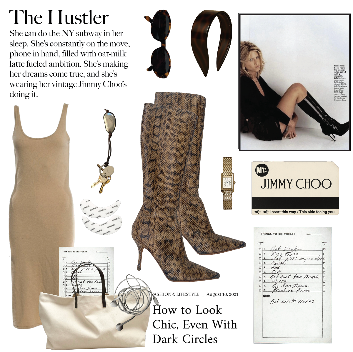 Jimmy Choo Snakeskin Boots, 36.5