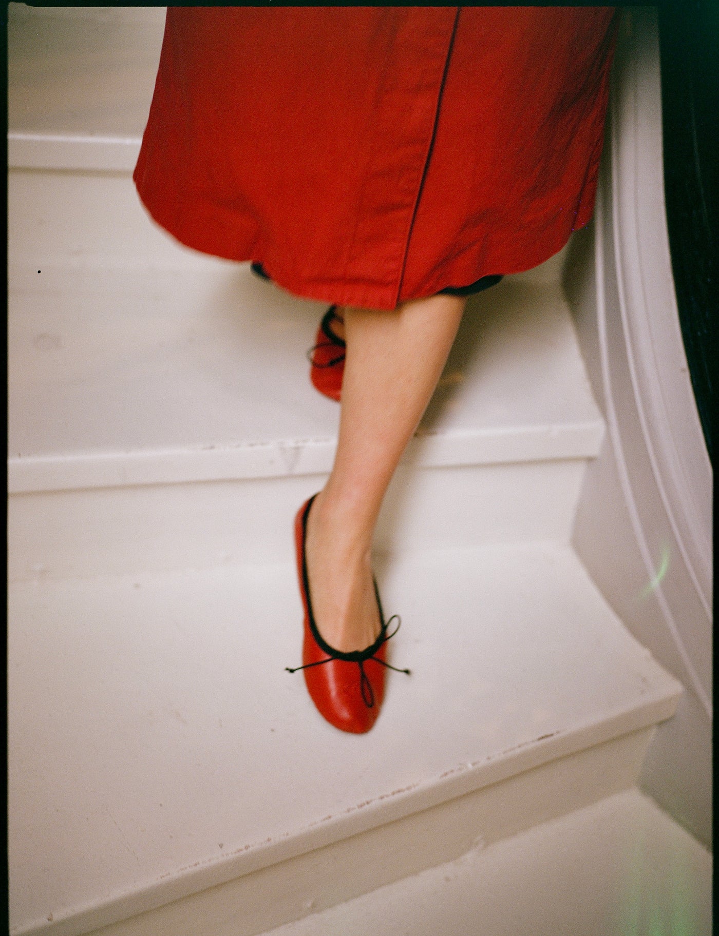 Chanel Red Bow Flats, 38